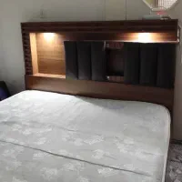 تخت دو نفره باکس دار + تشک دو نفره