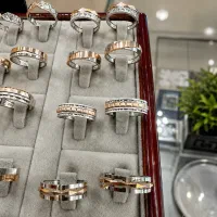 حلقه ست حلقه ازدواج 2/500گرم طلا بدون اجرت|جواهرات|تهران, شهرک ولیعصر شمالی|دیوار