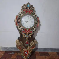 ساعت قهوه ای کاملآ سالم|ساعت دیواری و تزئینی|مهاجران, |دیوار