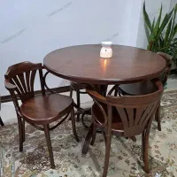 میز و صندلی چوبی (سبک لهستانی)|میز و صندلی غذاخوری|رشت, پارک شهر|دیوار