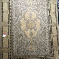 دوتخته فرش ۹ متری بهشتی ۱۲۰۰ شانه اکبندطوسی طلایی