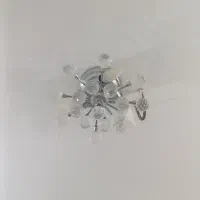 لوستر بزرگ کریستالی 1عددو دومدل کوچک تک لامپ 5عدد