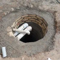 کندن چاه ساختمان وکندن جای آب برق گاز