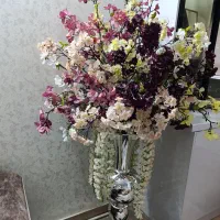 گل مصنوعی با گدان|گل مصنوعی|ری, شهرری|دیوار