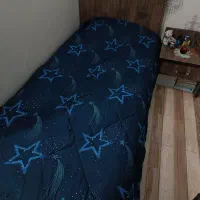 تخت یک نفره با عسلی