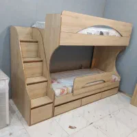 تخت دوطبقه شیک مدل D-075 نما ساده|تخت و سرویس خواب|رشت, جانبازان|دیوار