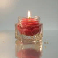 رز جاودان (شمع دست‌ساز)|صنایع دستی و سایر لوازم تزئینی|لنده, |دیوار