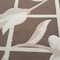 گلیم فرش گل برجسته۹متری  بدون پارگی و سوختگی