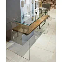 میز کنسول شیشه ای با طبقه دو کشو - تولیدی|بوفه، ویترین، کنسول|تهران, شهرک استقلال|دیوار