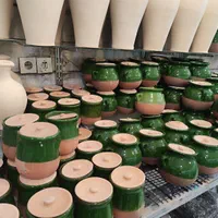 دیزی خوری سفالی سفال کوزه پتوس سانسوریا|ظروف پختوپز|قم, نیروگاه|دیوار