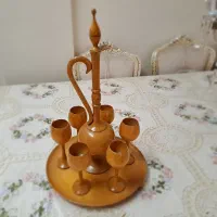 جام و گیلاس چوبی دکوری
