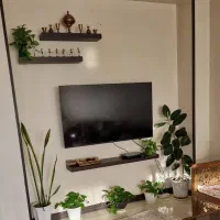 شلف حجم میز تلویزیون دیواری میز ledدیواری