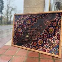 تابلو برجسته کالیگرافی با فرش دستبافت