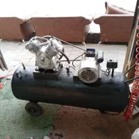 پمپ کمپرسور هوا دو خرجین اصل ژاپن|ابزارآلات|مشگین شهر, |دیوار