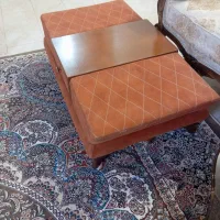 میز جلو مبلی چوب و پارچه شیک