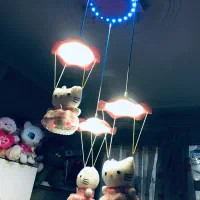 لوستر وساعت ست طرح کیتی تخت وکمد وفرش