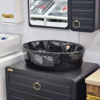 روشویی فول ست مشکی کر کره ای