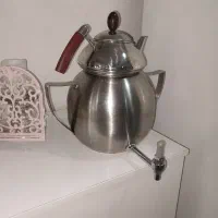 کتری و قوری استیل خارجی کم استفاده شده