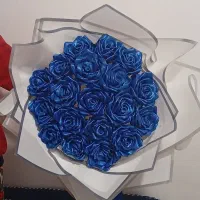 گل روبانی شاین دار|گل مصنوعی|کبودرآهنگ, |دیوار