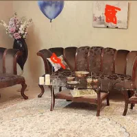 مبل ۷نفره با نهار خوری۴نفره به شرط چوب راش