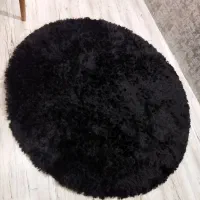 دوعددفرش گرد پرزدار