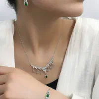 سرویس زنجیری نقره نیم سرویس نقره روکش طلا|بدلیجات|تبریز, |دیوار