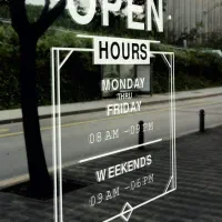 استیکر و برچسب ساعت کاری فروشگاه