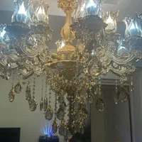 لوستر هشت شاخه|لوستر و چراغ آویز|تهران, قنات‌کوثر|دیوار