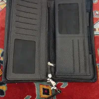 کیف پول دسته چکی چرم طبیعی