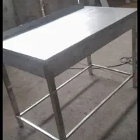 میز استیل 70 در125 ارتفاع 90