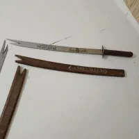 دو عدد دکوری دیوارکوب ذلفقار حکاکی شده قدیمی|صنایع دستی و سایر لوازم تزئینی|زاهدان, |دیوار