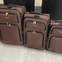 سه عدد چمدان چرخ ژله ای رمز دار