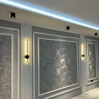 نصاب کاغذدیواری قرنیز ترموال ماربل شیت دیوار تی وی|خدمات پیشه و مهارت|شیراز, شهرک ایثار|دیوار