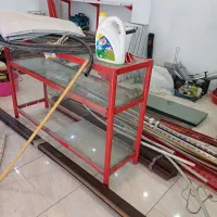 قفسه فلزی|فروشگاه و مغازه|نور, |دیوار