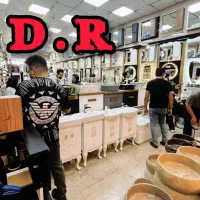 نمایشگاه روشویی Matte Gold کابینتی مات+فرنگی