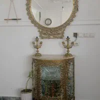 آینه شمعدون برنج