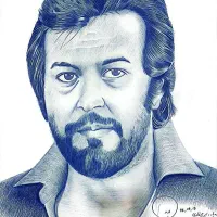 فروش طراحی سیاه قلم سایز بزرگ ۵۰ در ۷۰ بدون قاب|تابلو، نقاشی، عکس|ساری, |دیوار