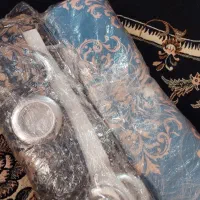 ۲ جفت پرده هازان مدل شب و روز کاملا نو|پرده، رانر، رومیزی|قدس, شهرقدس|دیوار