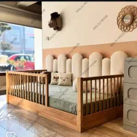 تختخواب ملیسا%از جنس چوب گرجستان% اقساط 6ماهه|اسباب و اثاث بچه|فیروزکوه, |دیوار