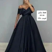 لباس مجلسی ساتن آمریکایی  فقط سایز ۴۴ ۴۶ مونده
