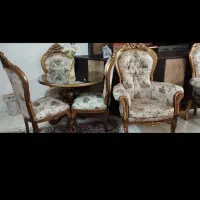 مبل و نهار خوری و ویترین استیل چوب راش|مبلمان خانگی و میز عسلی|گلپایگان, |دیوار