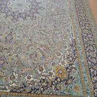 قالی 12 متری ابی فیروزه ای