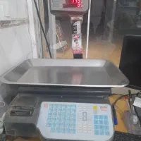 ترازو محک چاپگر و تابلو برقی رنگ سبز و آبی