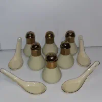نمکدان و قاشق چینی