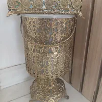 جا دستمال کاغذی و سطل برنز|کلکسیون اشیاء عتیقه|کرمانشاه, |دیوار