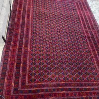 فرش دستبافت عشایری طرح بخارا - قدیمی واصیل