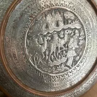 سینی قدیمی بزرگ کار دست