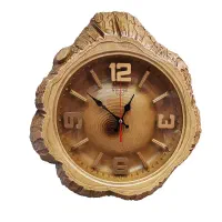 ساعت دیواری  طرح چوب
