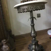 دکوری میز پایه بلند برنزی دو عدد