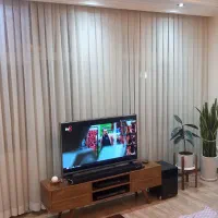 پرده حریر دوتا 6متری عرض 2/80